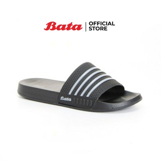 สินค้า *Best Seller* Bata MENS SLIPPERS รองเท้าเล่นน้ำสงกรานต์ รองเท้าแตะเล่นน้ำสงกรานต์ ลุยน้ำแบบสวม สำหรับผู้ชาย สีดำ รหัส 8616728