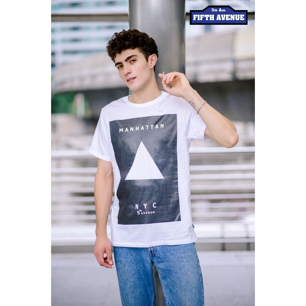 เสื้อยืดขายดี5thave-รุ่น-gap-geometry-collection-manhattan-แมนฮัตตัน-s-3xl