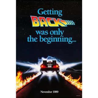 โปสเตอร์หนัง Back to the Future เจาะเวลาหาอดีต Movie Poster ภาพติดผนัง ตกแต่งบ้าน รูปติดห้อง ของสะสม ร้านคนไทย