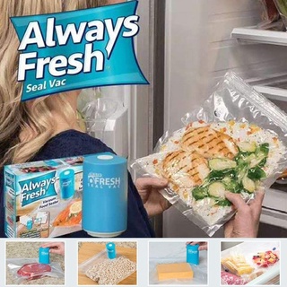 เครื่องซีลสูญญากาศ เครื่องซีลอาหาร เก็บอาหารสดพร้อมถุงซีล รุ่น Always-fresh-seal-Vac-plastic-25Jun-J1