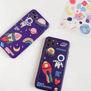 เคสไอโฟน เคสซิลิโคน 11 promax iPhone case เคสนิ่ม เนื้อซิลิโคน for iPhone X XS MAX XR  7+ 8PLUS full cover นักบินชมพู TP