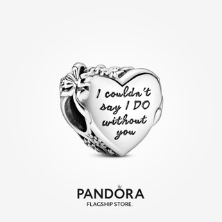 Pandora จี้รูปหัวใจ สีเงิน ของขวัญวันเกิด สําหรับสุภาพสตรี p825 DIY