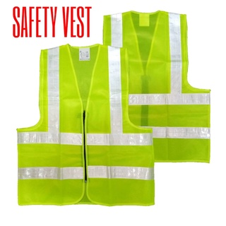 ภาพหน้าปกสินค้าเสื้อกั๊กสะท้อนแสง เสื้อจราจรสะท้อนแสงสีเขียว Safety Vest ที่เกี่ยวข้อง