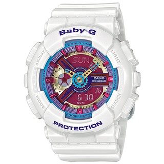 Casio Baby-G นาฬิกาข้อมือผู้หญิง สายเรซิ่น รุ่น BA-112-7A - สีขาว
