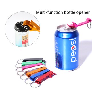 พวงกุญแจที่เปิดขวด แบบโลหะ สำหรับพกพา Multi-function bottle opener