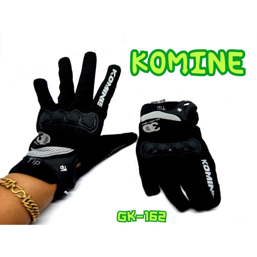 ถุงมือบิ๊กไบค์-komine-การ์ดป้องกันอย่างดี