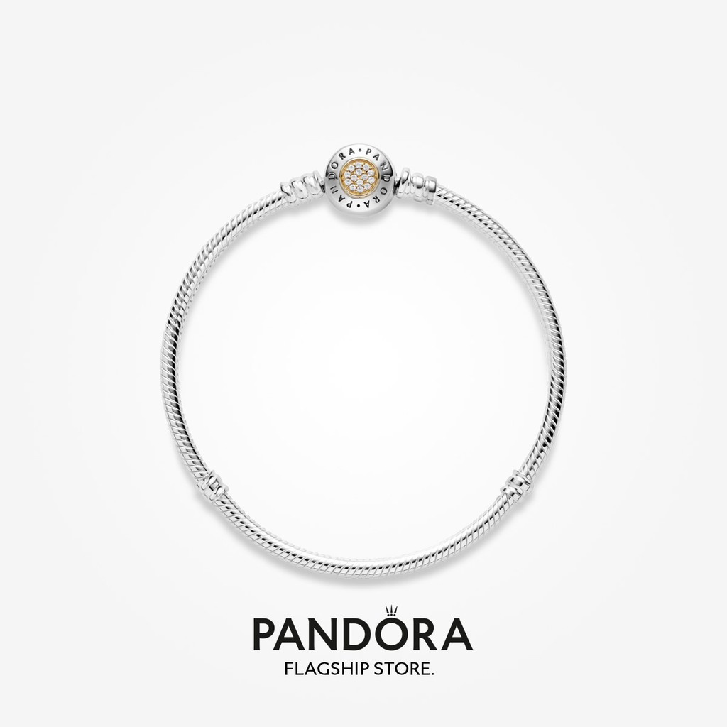 pandora-สร้อยข้อมือเงิน-14k-ลายโลโก้งู-ของขวัญวันเกิดคริสต์มาส-t925