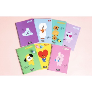 สมุดแบบมีเส้น BT21 (7 แบบ)สินค้าลิขสิทธิ์แท้