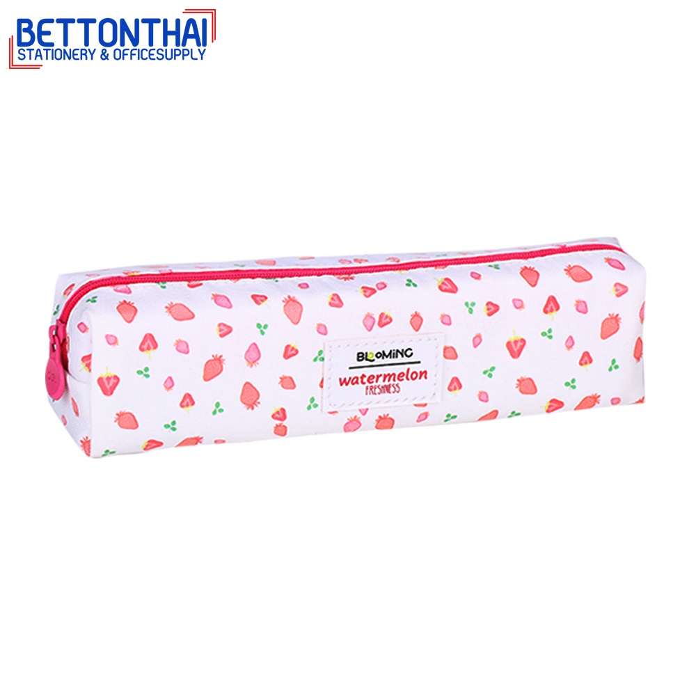 deli-z86702-pencil-pouch-กระเป๋าดินสอแฟนซีลายผลไม้-blooming-สีสนสดใส-คละลาย-1-ชิ้น-กระเป๋าดินสอ-กล่องดินสอ-school