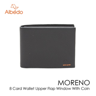 [Albedo] MORENO 8 CARD WALLET UPPER FLAP WINDOW WITH COIN กระเป๋าสตางค์/กระเป๋าเงิน/กระเป๋าใส่บัตร รุ่น MORENO - MN00999