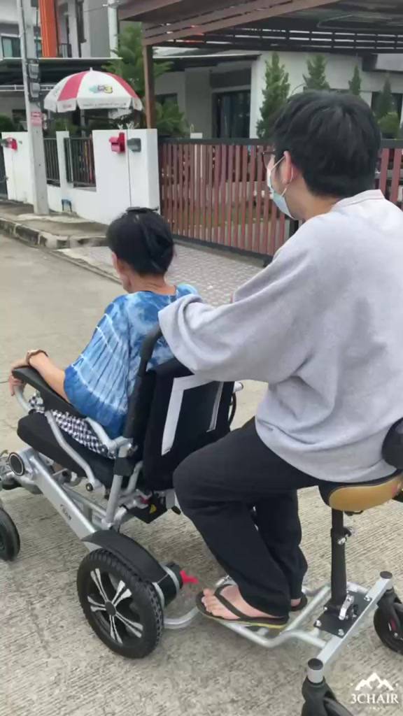 รถเข็นไฟฟ้า-wheelchair-วีลแชร์-รถเข็นผู้ป่วย-รถเข็นผู้สูงอายุไฟฟ้า-เก้าอี้เข็นไฟฟ้า-เก้าอี้เสริมด้านหลัง