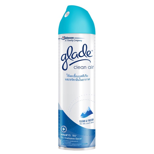 glade-เกลด-คลีนแอร์-กลิ่นคลีนแอนด์เฟรช-320-มล-ลดเชื้อแบคทีเรียได้-99-9