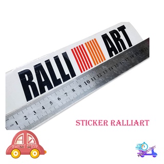 สติ๊กเกอร์ sticker RALLIART ยาว 22 CM สติ๊กเกอร์ แรนลี่อาร์ท มีบริการเก็บเงินปลายทาง