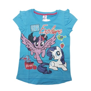 เสื้อผ้าเด็กลายการ์ตูนลิขสิทธิ์แท้เด็กผู้หญิง แขนสั้น  My Little Pony Girl T-Shirt  MLP101-07 มายลิตเติ้ลโพนี่ BestShirt