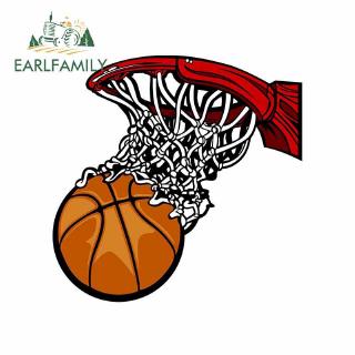 Earlfamily สติกเกอร์ไวนิล ลายการ์ตูนอนิเมะ Basketball Hoop ขนาด 13x12.9 ซม. สําหรับติดตกแต่งรถยนต์ รถจักรยานยนต์ DIY