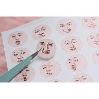 สติ๊กเกอร์ หน้าตลก ( 43 หน้า ) :: Sticker Funny face ( 43 faces )