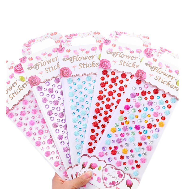 สติ๊กเกอร์เด็กสติ๊กเกอร์ของเล่น-สติกเกอร์รางวัลเด็ก-5-ชิ้น-แต่งหน้าเวทีการ์ตูน-สติ๊กเกอร์พลอย-สติ๊กเกอร์คริสตัลสามม