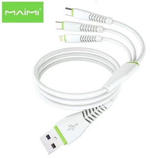Maimi X29 สายชาร์จ Maimi ของแท้ 100% X29 Fast Charge 5A ยาว 1.2 M 3in1