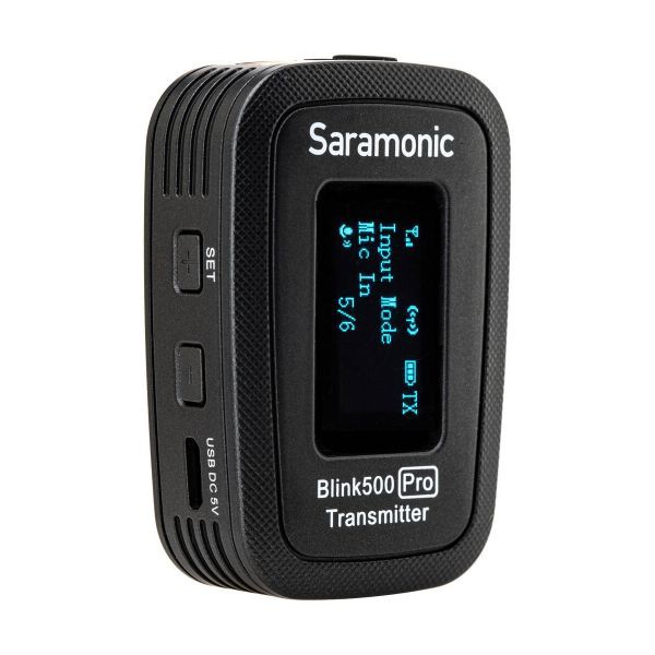 saramonic-blink-500-pro-b6-ไมโครโฟนหนีบปกไร้สายคู่-คลื่น-2-4-ghz-type-c-devices