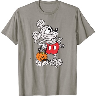 เสื้อยืดโอเวอร์ไซส์เสื้อยืด พิมพ์ลาย Disney Mickey Mouse Mummy Halloween สําหรับผู้ชาย และผู้หญิงS-3XL