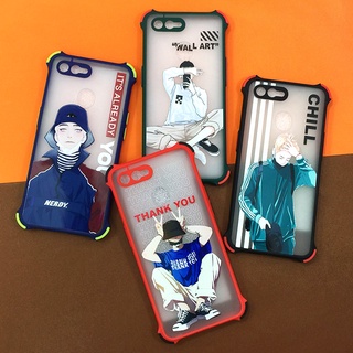 พร้อมส่ง!! I 6+/7+/11 เคสมือถือขอบสีมุมกันกระแทก กันเลนส์กล้อง ลายเท่