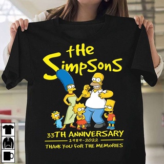 [S-5XL] เสื้อเชิ้ต ลาย The Simpsons ครบรอบ 33 ปี 1989-2022
