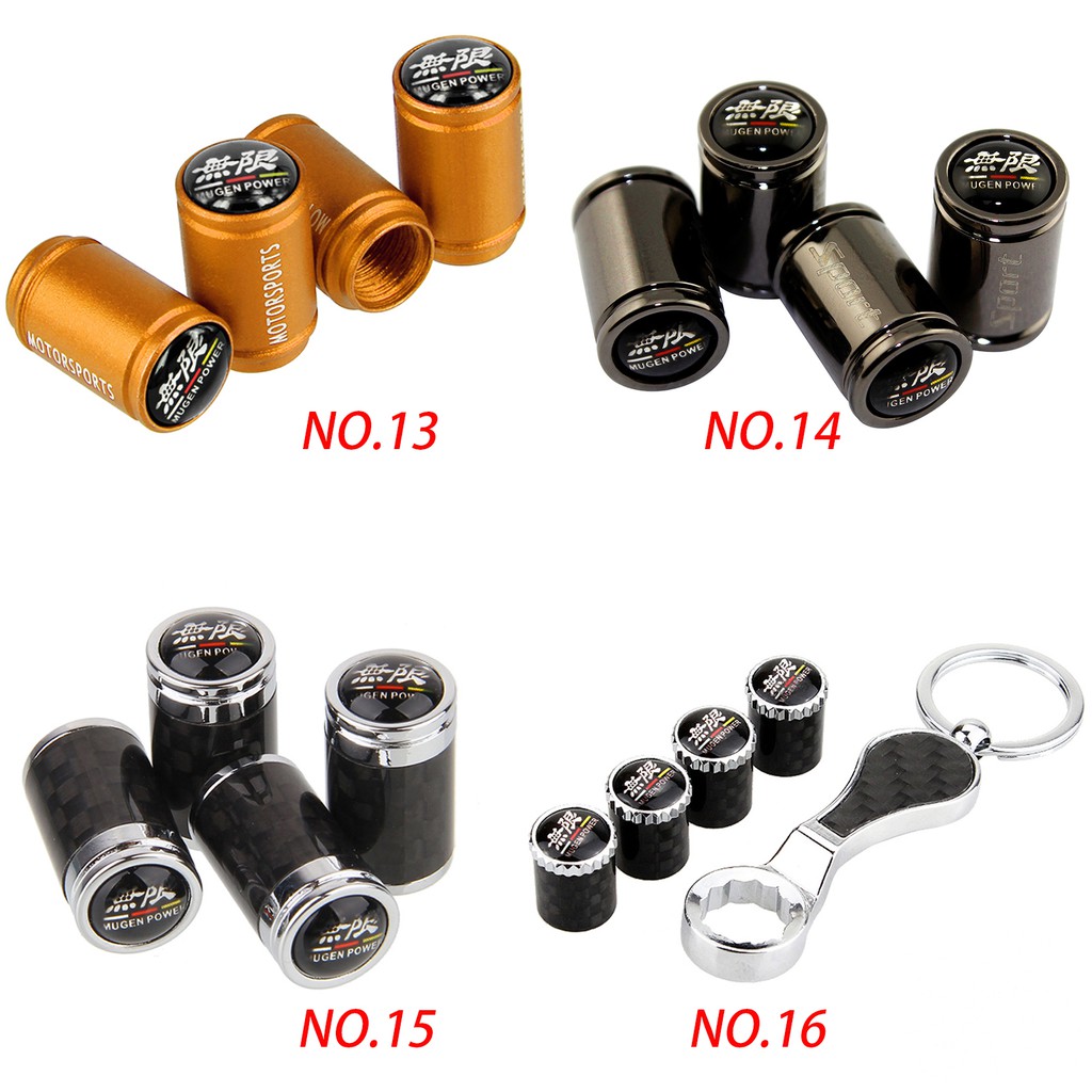 ยางล้อรถยนต์สำหรับ-honda-mugen-car-rubber-valve-stem-caps