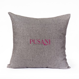 PUSANI - หมอนอิง ผ้าฝ้ายลายสาน ธรรมชาติ รุ่น Basket Vill 45x45 cm สีเบจ สีน้ำตาล สีเทาเข้ม