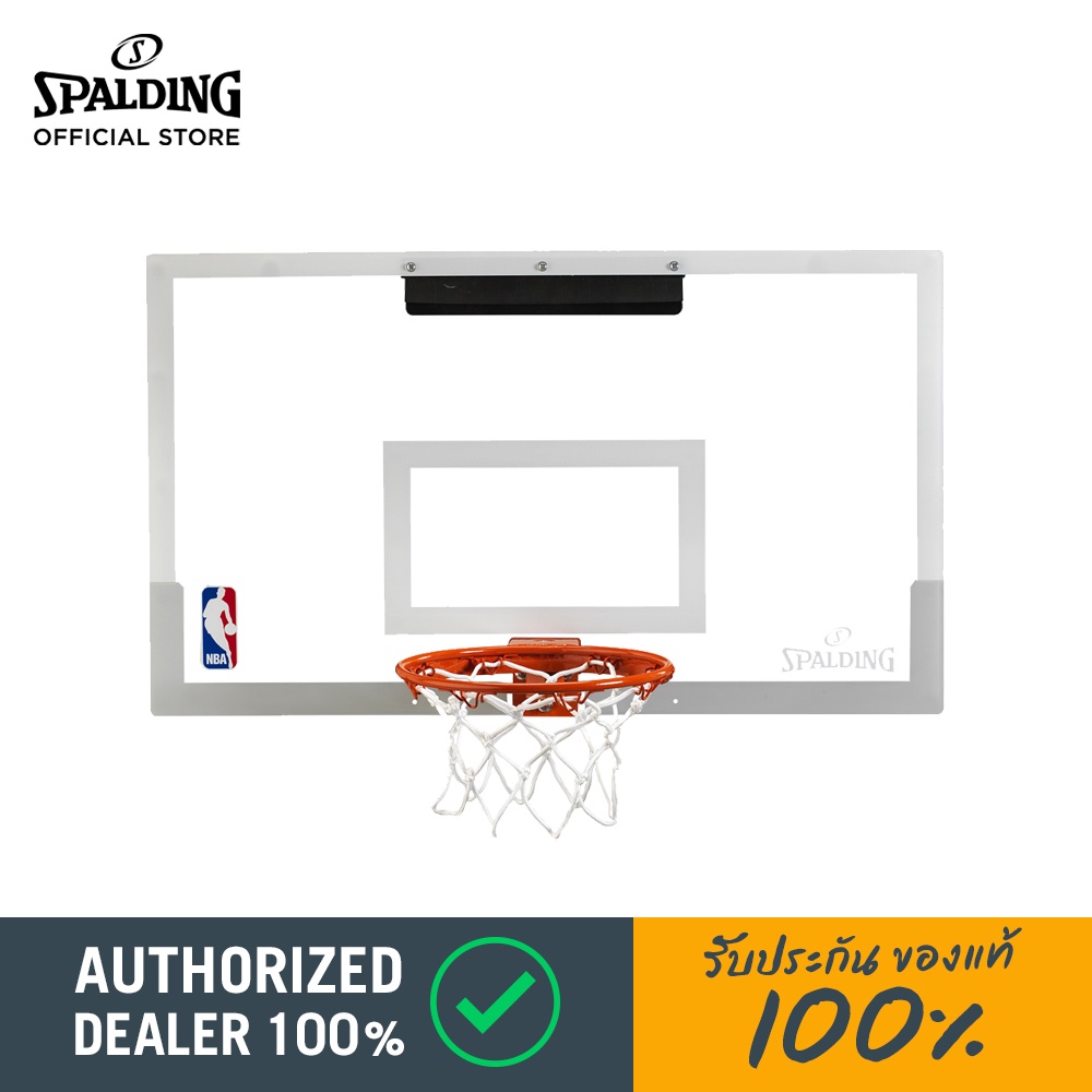ภาพหน้าปกสินค้าแป้นบาส Spalding NBA Arena Slam 180 Pro - หน้าแป้นโพลีคาร์บอเนต ขนาด 28 นิ้ว