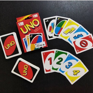 ภาพหน้าปกสินค้าUNO (อูโน่) เกมครอบครัว เกมต่อสีและอักษร(ไซส์ปกติ) เกมการ์ด อูโน่ ( UNO) ในกล่องมีไพ่108ใบ ขนาด 8.5*5.5 cm. ที่เกี่ยวข้อง