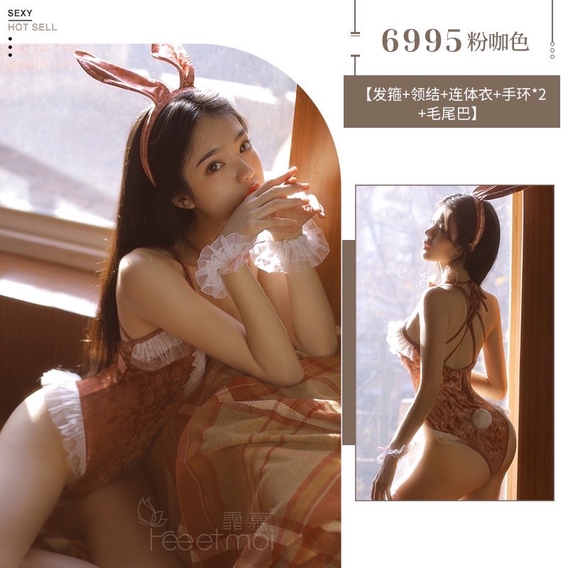 ภาพสินค้าชุดบันนี่กระต่าย ชุดคอสเพลย์ รุ่น BN024 ทับทิม พร้อมส่งจากไทย ชุดนอนไม่ได้นอน ชุดนอนเซ็กซี่ จากร้าน ramida555999 บน Shopee ภาพที่ 5