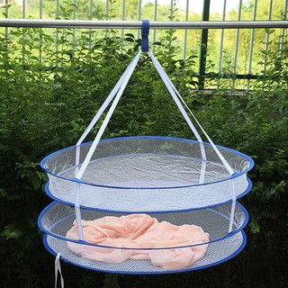 Double-deck S Hook Drying Rack Folding  Basket Dryer Net Nice burang