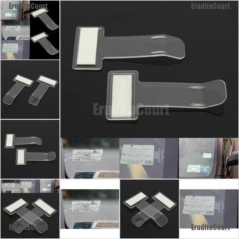 eruditecourt-1-ชิ้น-รถ-ยานพาหนะ-ที่จอดรถ-ตั๋ว-อนุญาต-ที่ยึด-คลิป-สติกเกอร์-กระจกหน้าต่าง-ร้อน