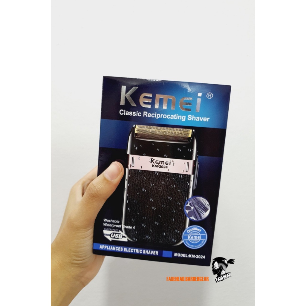 เครื่องโกนหนวด-kemei-km-2024