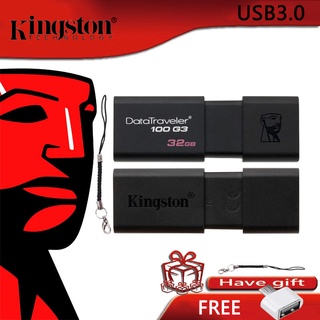Kingston ไดรฟ์ปากกา USB 3.0 16GB 8GB 128GB 32GB 64GB ความเร็วสูง