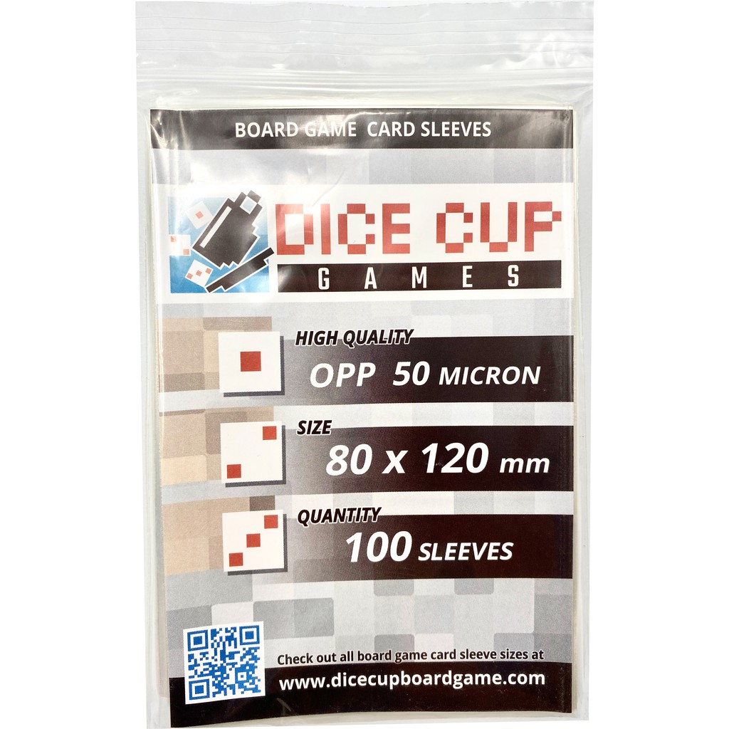 ของแท้-dice-cup-games-ซองใสใส่การ์ด-มีตำหนิ-sleeves-opp-ขนาด-80x120-mm