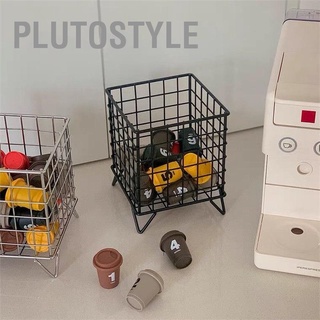 Plutostyle ตะกร้าตาข่ายสเตนเลส แบบเปิด สําหรับบ้าน ออฟฟิศ หอพัก