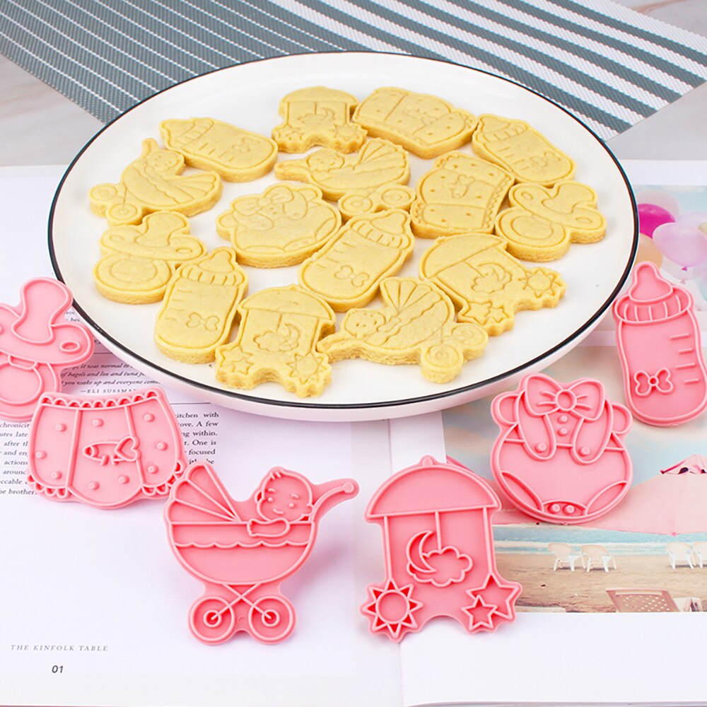 6pcs-set-baby-shower-cookies-cutters-fondant-cutter-embossing-biscuit-mold-sugarcraft-dessert-baking-accessories-cookie-mold