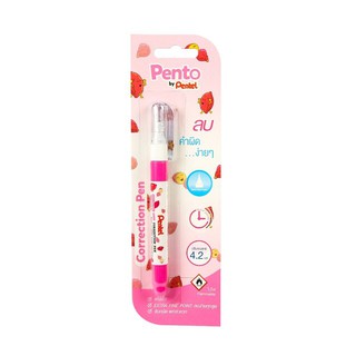 ปากกาลบคำผิด Pento Sweetpotato 4.2 มล. ด้ามสีชมพู pentel ZL72PTP-WBT