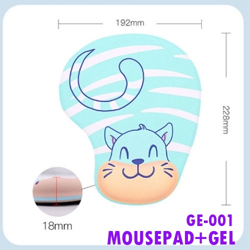 ge-001-แผ่นรองเม้าส์เจลรองข้อมือลายการตูน-mousepad-gel