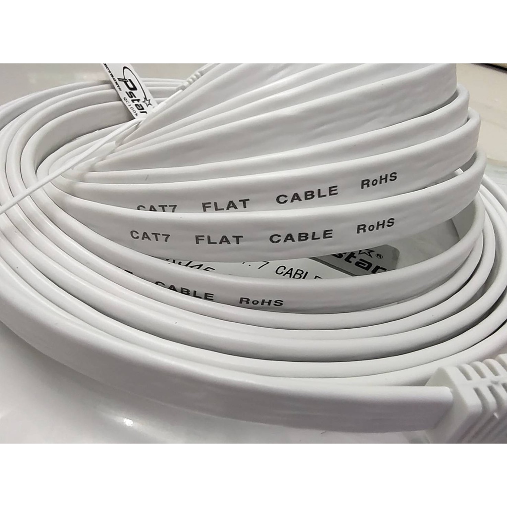 สายแลน-แคท-7-cat-7-lan-cable-สายแบน-ขนาดความยาว20m-สายนำสัญญาณใช้เชื่อมต่อกับอุปกรณ์คอมพิวเตอร์ในการรับ-ส่งข้อมูล