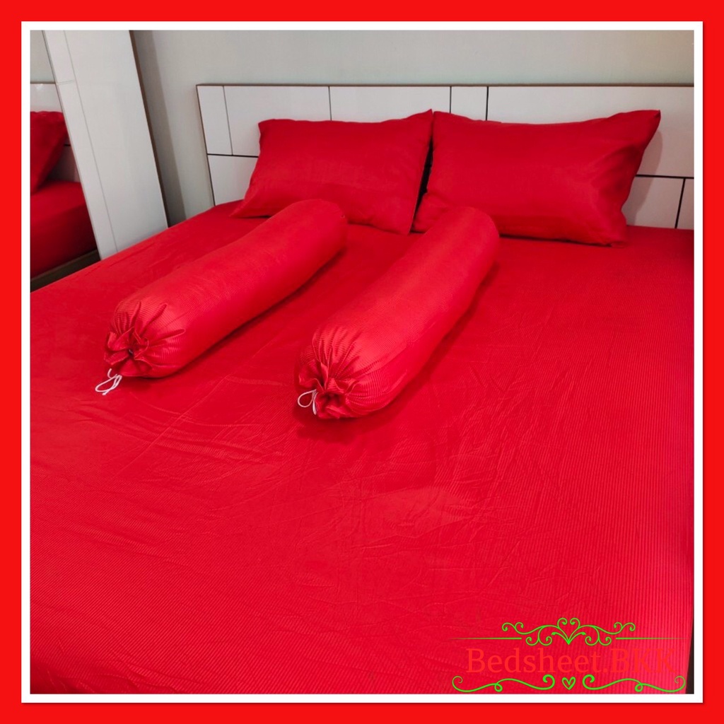 bedsheet-bkk-ผ้าปูที่นอน-สีพื้น-มี3-5ฟุต-5ฟุต-6ฟุต-เนื้อผ้านิ่ม-สบายๆ-ไม่ร้อน-สีไม่ตก-รหัส1661