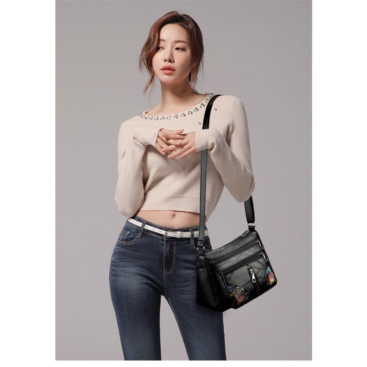 โปรโมชั่น-กระเป๋าแฟชั่นใหม่เกาหลีกระเป๋าสะพายกระเป๋าถือกระเป๋า-messenger-ของนักเรียนสบาย-ๆ-รุ่นเดียว-bb00253