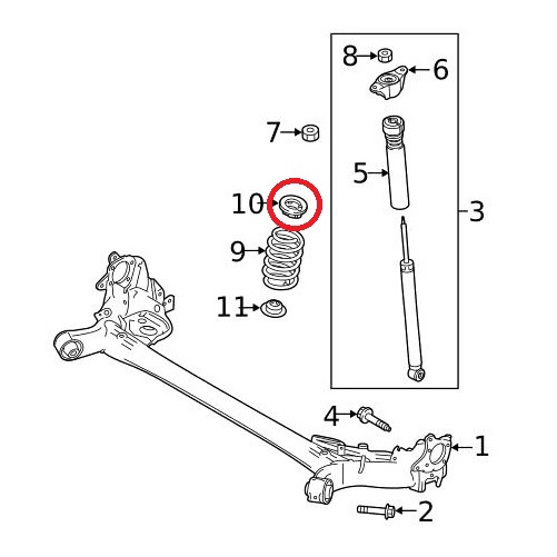 doctor-car-ยางรองสปริงโช๊คหลัง-ตัวบน-มาสด้า-2-mazda-2-2009-2014-เบ้าโช๊คหลัง-ยางกันฝุ่นโช๊คหลัง-ยางรองสปริงโช๊คหลัง