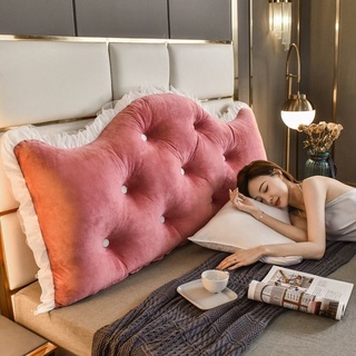 【บลูไดมอนด์】Princess Bed Head Cushion Big Backrest Single Double Bedroom Pillow Tatami Bed Head Soft Cover Crown Wall Re