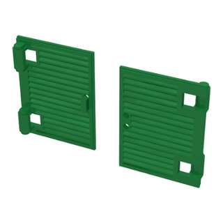 Lego part (ชิ้นส่วนเลโก้) No.60800a Shutter for Window 1 x 2 x 3 with Hinges and Handle