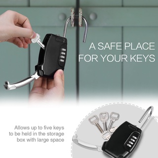 กล่องเก็บกุญแจ แบบใช้รหัสผ่าน 4 หลัก ใส่กุญแจได้ 5 ดอก ขนาด 5.39 นิ้ว