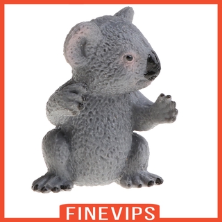 ( Finevips ) Koala Cub โมเดลตุ๊กตาสัตว์จําลองของเล่นสําหรับเด็ก
