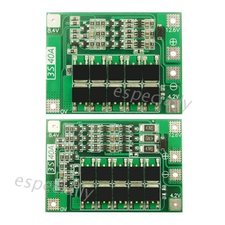 3s 40 A Li - Ion Lithium อุปกรณ์ชาร์จแบตเตอรี่ Lipo แผ่นบอร์ดโมดูล Pcb Bms สําหรับ Drill Motor 12 . 6 V พร้อม Balance