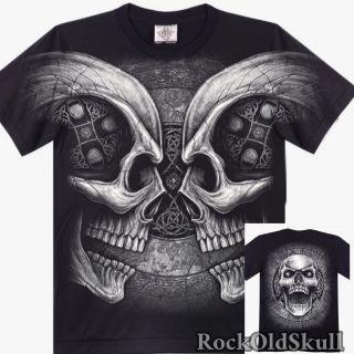 เสื้อ.ALL OVER DECORATE.​ #​ROCK​Old​Skull​